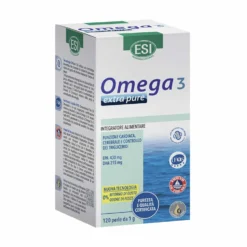 ESI Omega 3 - Extra Pure Integratore Naturale Omega 3 e Vitamina E, 120 Perle
