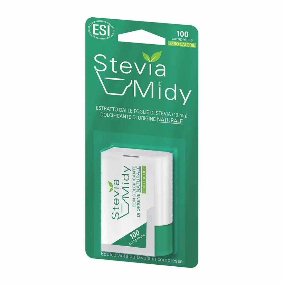 ESI Stevia Midy - Dolcificante naturale alla Stevia, 100 Compresse