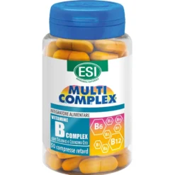 Esi Vitamine B Complex Integratore con Selenio e Coenzima Q10, 50 Compresse