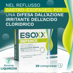 EsoXX Defence Dispositivo Medico per Reflusso Gastro-Esofageo, 20 Compresse