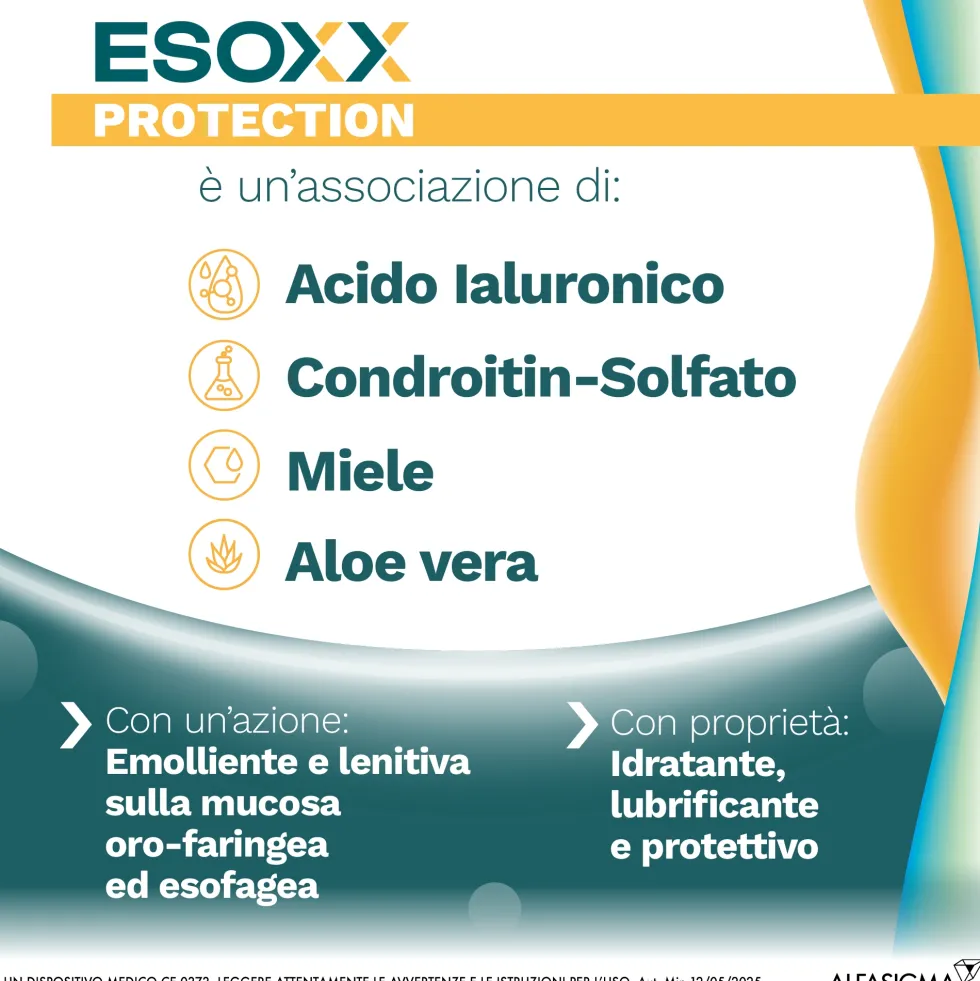 EsoXX Protection Dispositivo Medico per il Reflusso Gastro-Esofageo, 20 Bustine