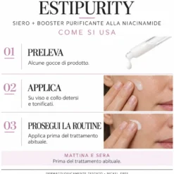 Estiage EstiPurity Siero + Booster Purificante alla Niacinamide, 30ml