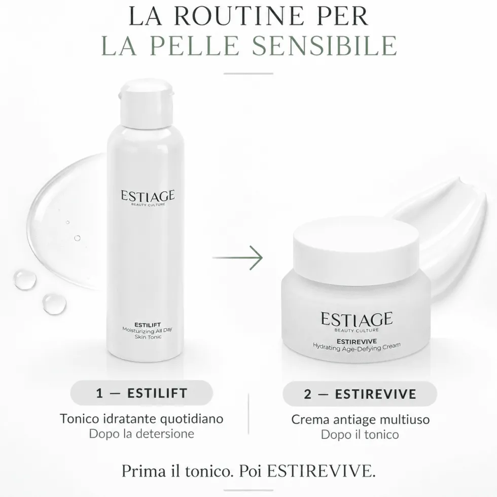 Estiage EstiRevive Crema Viso Multiuso per Pelli Sensibili e Sottili, 50ml
