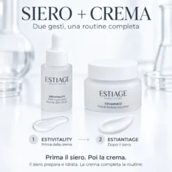 Estiage EstiVitality Siero + Booster con Acido Ialuronico a 3 Pesi Molecolari, 30ml