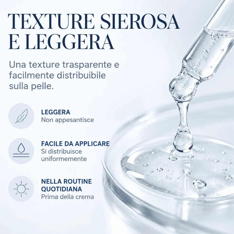 Estiage EstiVitality Siero + Booster con Acido Ialuronico a 3 Pesi Molecolari, 30ml