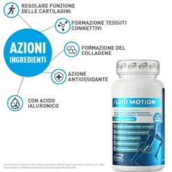 EthicSport Fluid Motion - Integratore per le cartilagini e i tessuti connettivi, 60 capsule