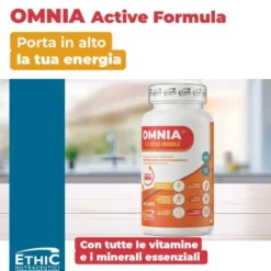 EthicSport Omnia Active Formula Integratore Polivitaminico e Multiminerale con Fosfatidilcolina, 45 Capsule
