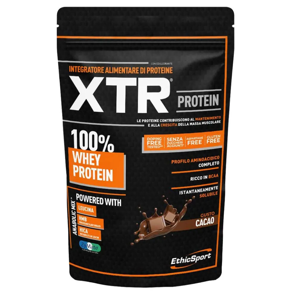 Ethicsport Protein XTR con Anabolic Mix Integratore di Proteine Cacao, 900g
