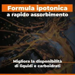 EthicSport Super Hydro Integratore Idrosalino Energetico Con Carboidrati e Vitamine B e C Gusto Apple Grapefruit, 500g