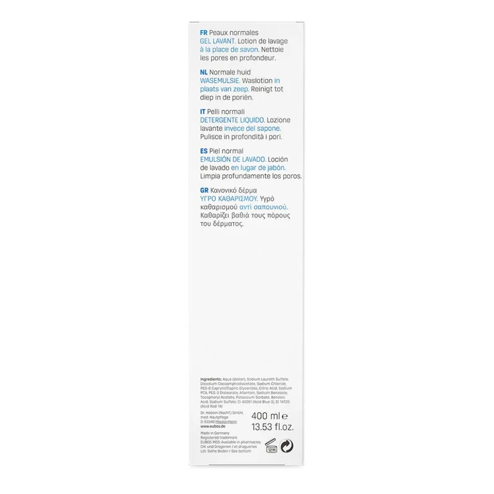 Eubos Base - Detergente Liquido, 400ml