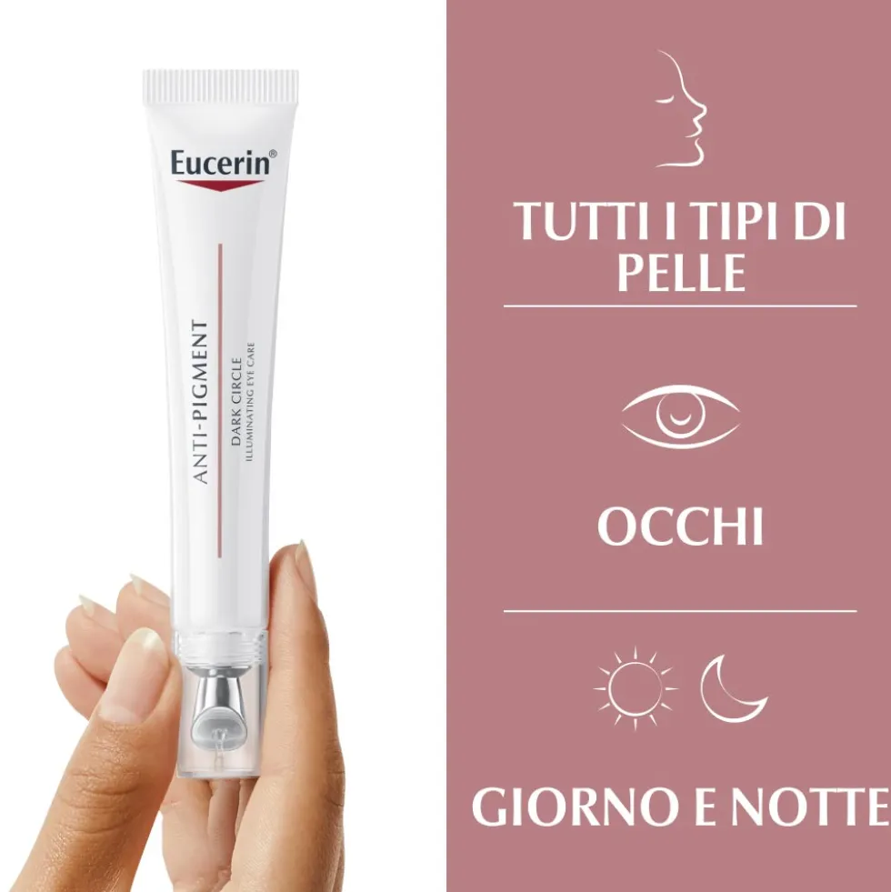 Eucerin Anti-Pigment Contorno Occhi - Crema illuminante per ridurre le occhiaie, 15 ml