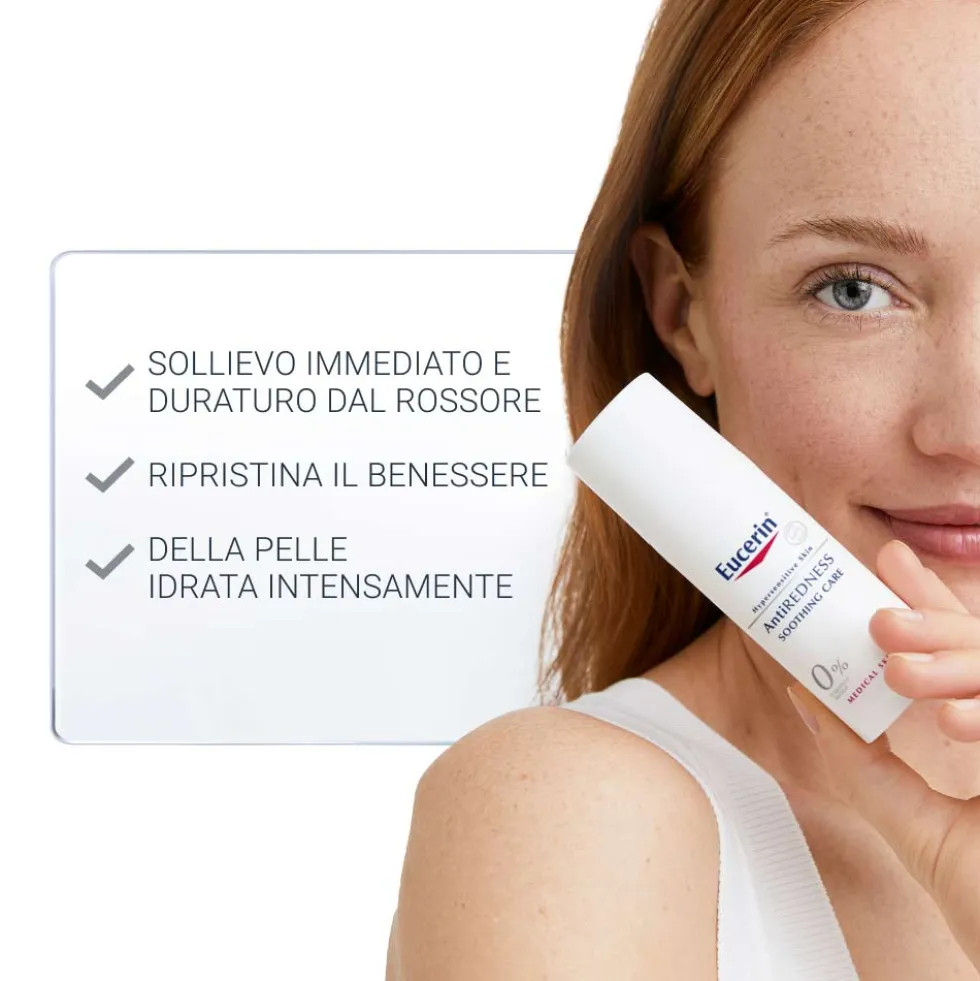 Eucerin Anti-Rose - Trattamento notte lenitivo per la pelle sensibile e arrossata, 50 ml