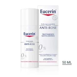 Eucerin Anti-Rose - Trattamento notte lenitivo per la pelle sensibile e arrossata, 50 ml