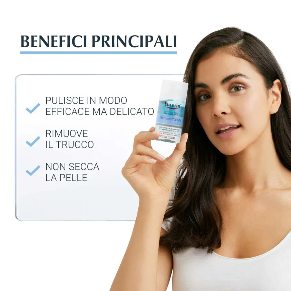 Eucerin DermatoCLEAN - Struccante Occhi Waterproof, 125ml