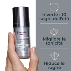 Eucerin Hyaluron-Filler Siero Epigenetico - Siero viso anti-età per la riduzione delle rughe, 30 ml