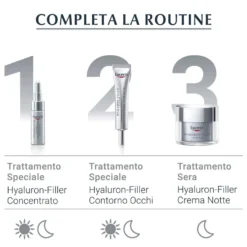 Eucerin Hyaluron Filler - +3x Effect Crema Giorno SPF15 Ricarica, 50ml
