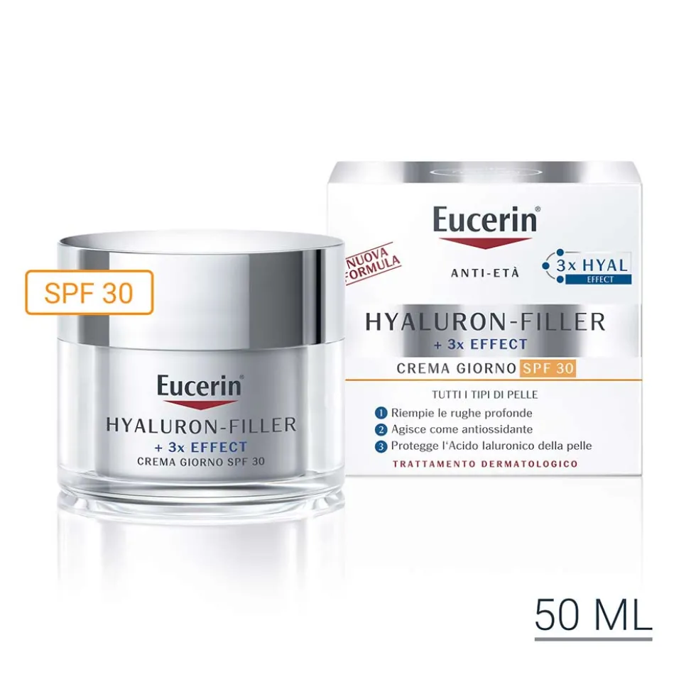 Eucerin Hyaluron Filler - +3x Effect Crema Giorno SPF30, 50ml