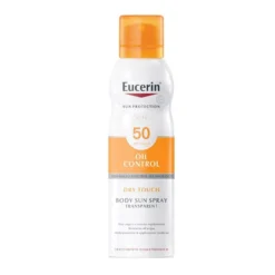 Eucerin Oil Control Dry Touch SPF 50 - Spray solare per il corpo ad azione seboregolatrice, 200 ml