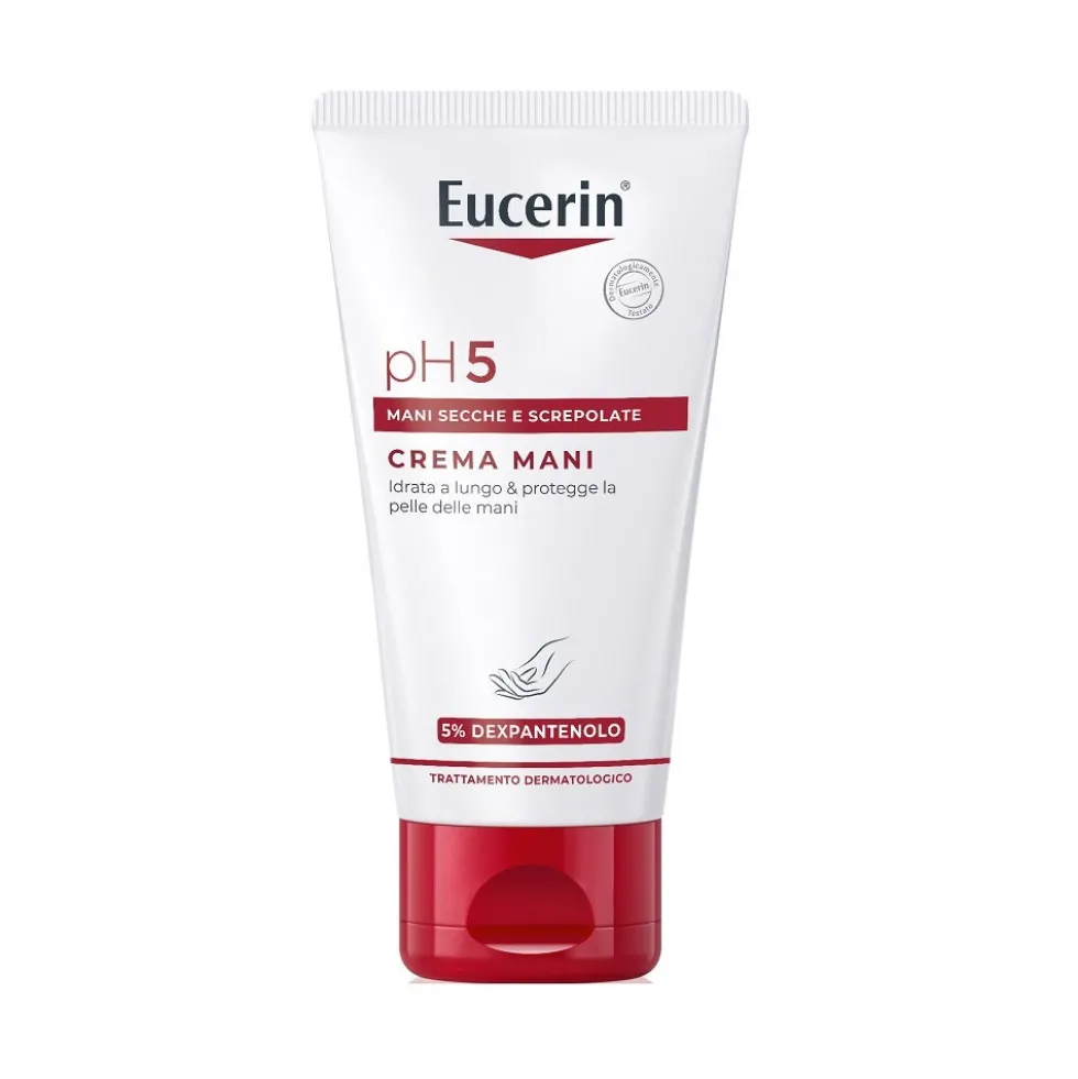 Eucerin pH5 - Crema Mani Screpolate per Pelle Secca e Sensibile, 75ml