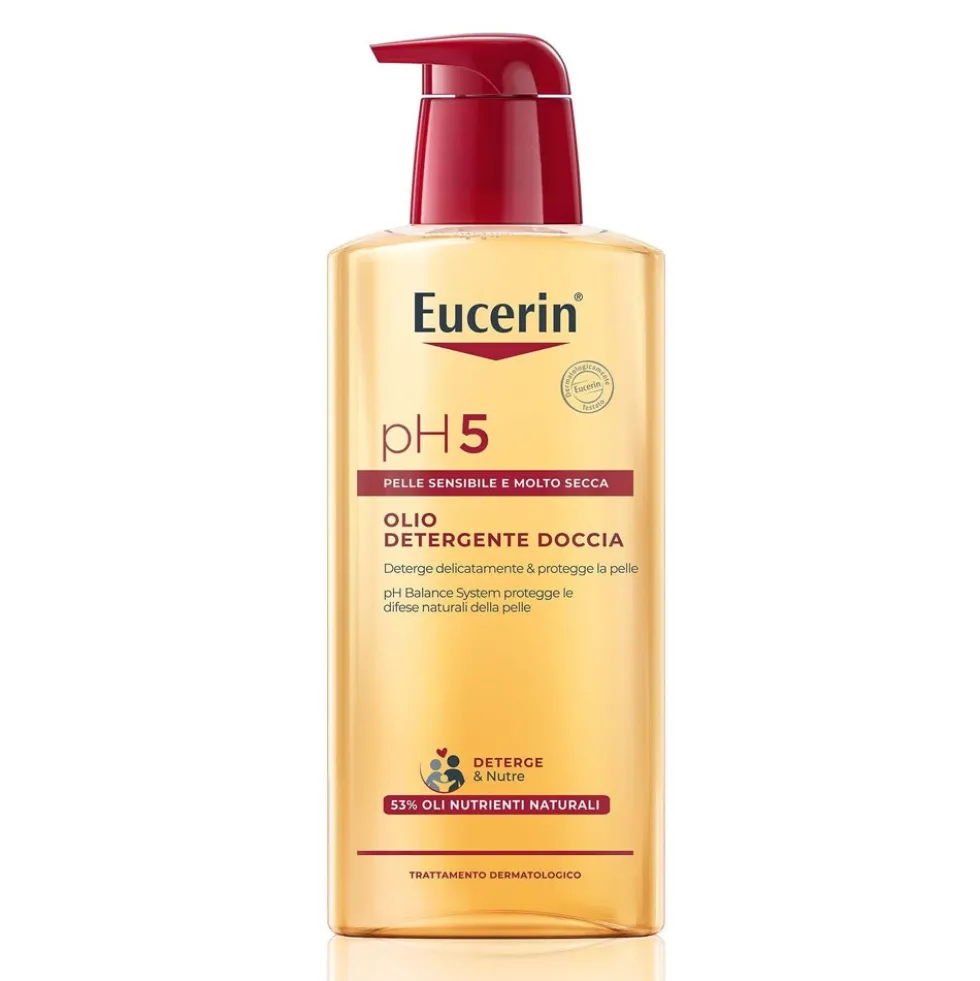 Eucerin pH5 - Olio Detergente Doccia Pelle Sensibile e Secca, 400ml