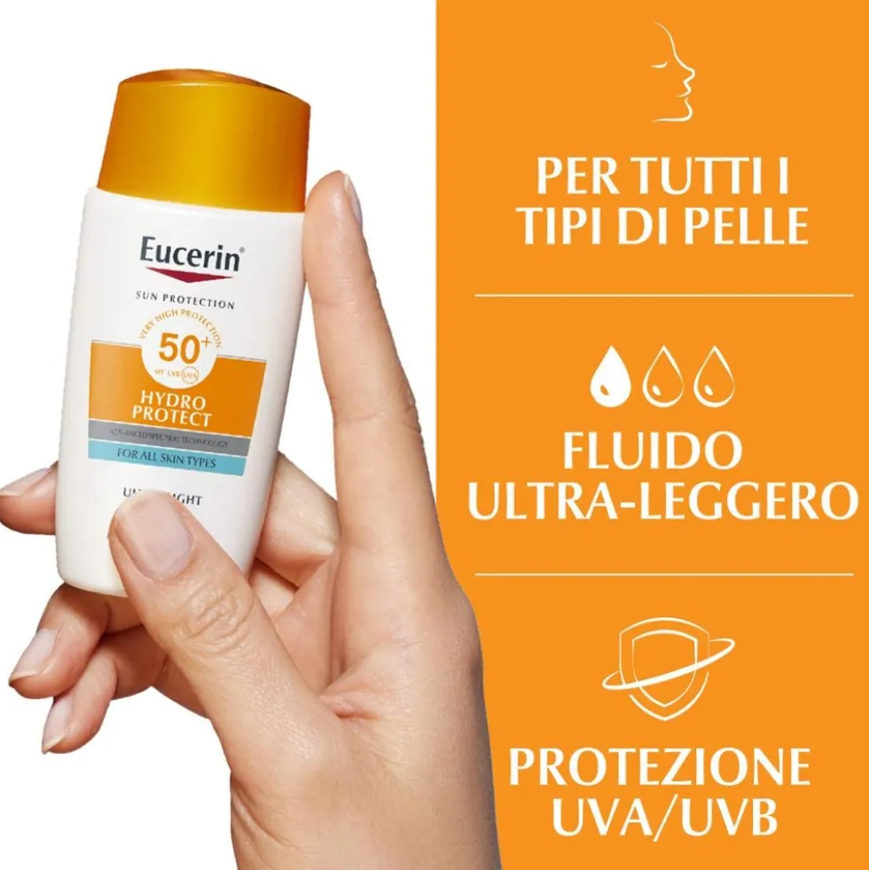 Eucerin Sun Protection - Hydro Protect Fluido Viso Ultra Leggero SPF50+, 50ml