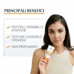 Eucerin Sun Protection Sensitive Protect - Crema solare viso SPF50+ per la pelle sensibile, 50 ml
