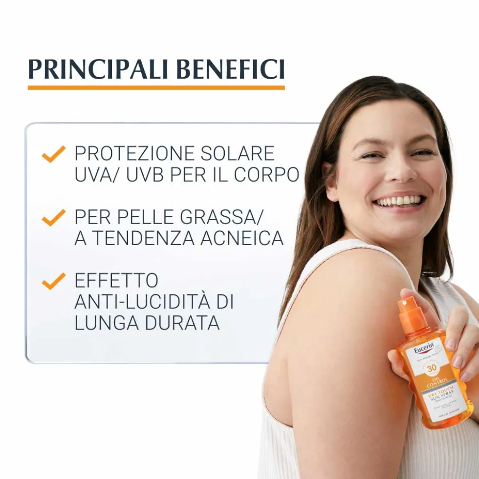 Eucerin Sun Protection - Spray Solare Trasparente SPF30, 200ml