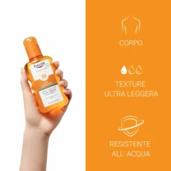 Eucerin Sun Protection - Spray Solare Trasparente SPF30, 200ml