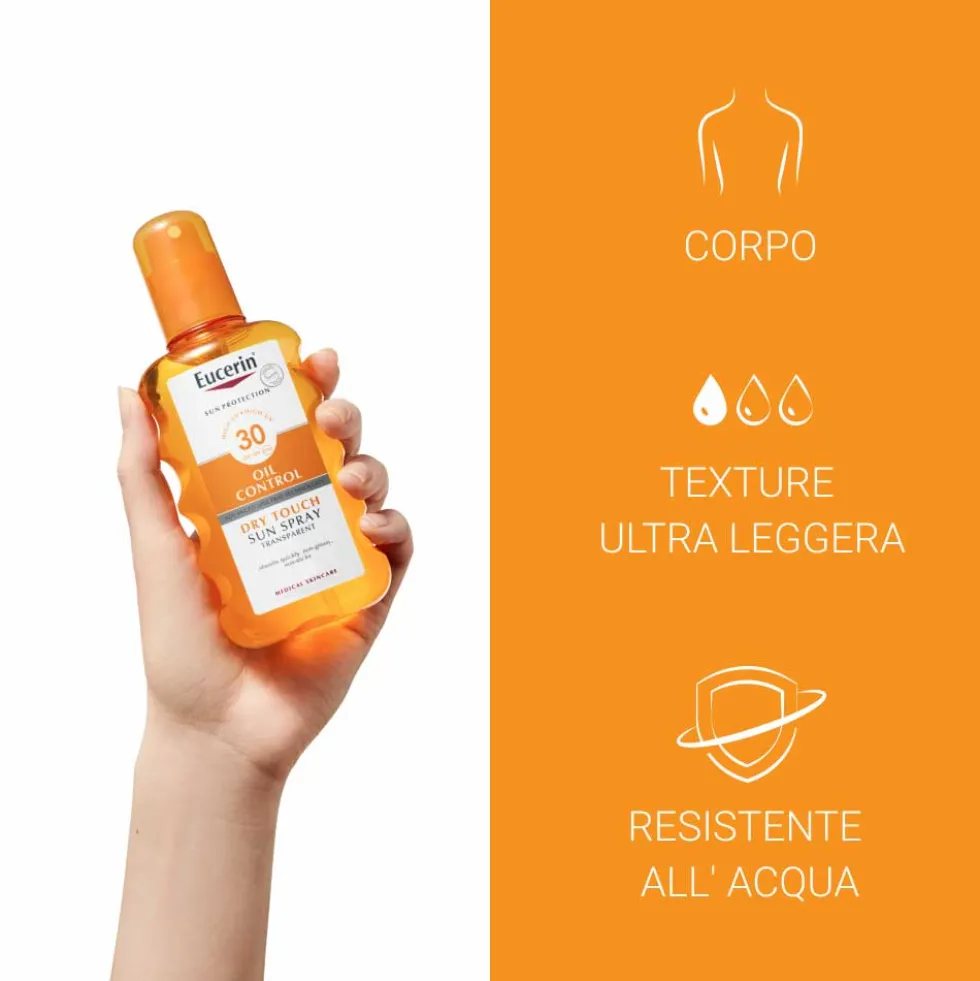 Eucerin Sun Protection - Spray Solare Trasparente SPF30, 200ml