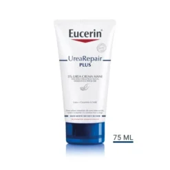 Eucerin Urea Repair - Crema mani rigenerante al 5% di urea per pelli secche, 75 ml