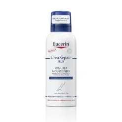 Eucerin UreaRepair Plus 10% Urea - Schiuma idratante per i piedi secchi e screpolati, 150 ml