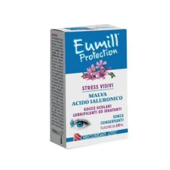 Eumill Protection - Gocce oculari lubrificanti per gli occhi secchi e stanchi, flacone da 10 ml