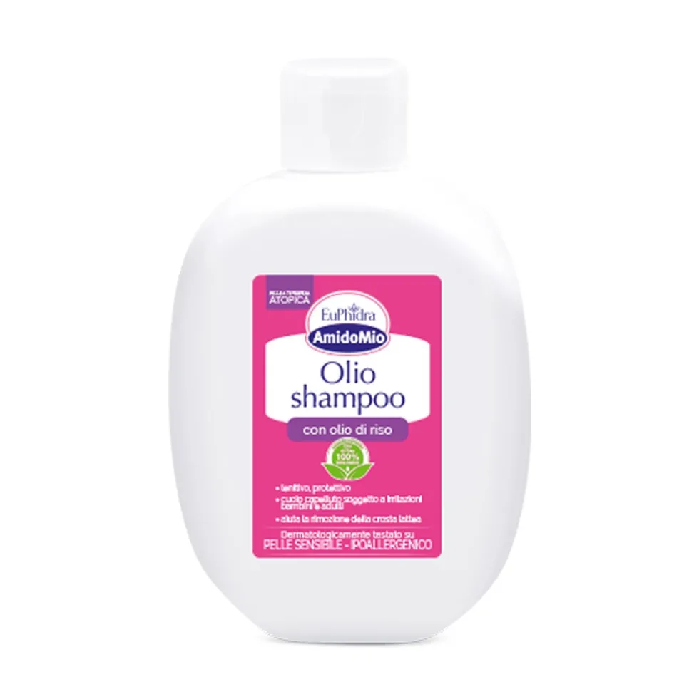 Euphidra AmidoMio - Olio Shampoo Capelli Fragili e Cuoio Sensibile, 200ml