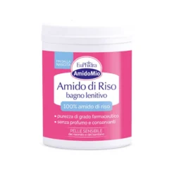 EuPhidra AmidoMio - Polvere di amido di riso per il bagno lenitivo della pelle sensibile, 200 g