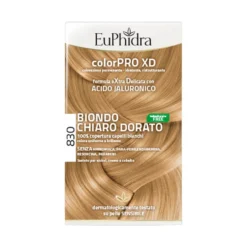 EuPhidra ColorPro Xd 830 biondo chiaro dorato - Tinta permanente senza ammoniaca, kit da 120 ml
