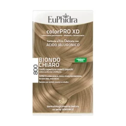 EuPhidra ColorPro XD 800 biondo chiaro - Colorazione permanente per i capelli bianchi, 1 kit