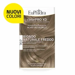 EuPhidra ColorPro XD 707 Biondo Naturale Freddo - Colorazione permanente coprente, 1 kit