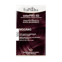 EuPhidra ColorPro XD 550 Mogano - Colorazione permanente per i capelli bianchi, 1 kit