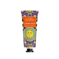 Euphidra Crema Mani Neroli e Vetiver - Crema per le mani nutriente e protettiva, 50 ml