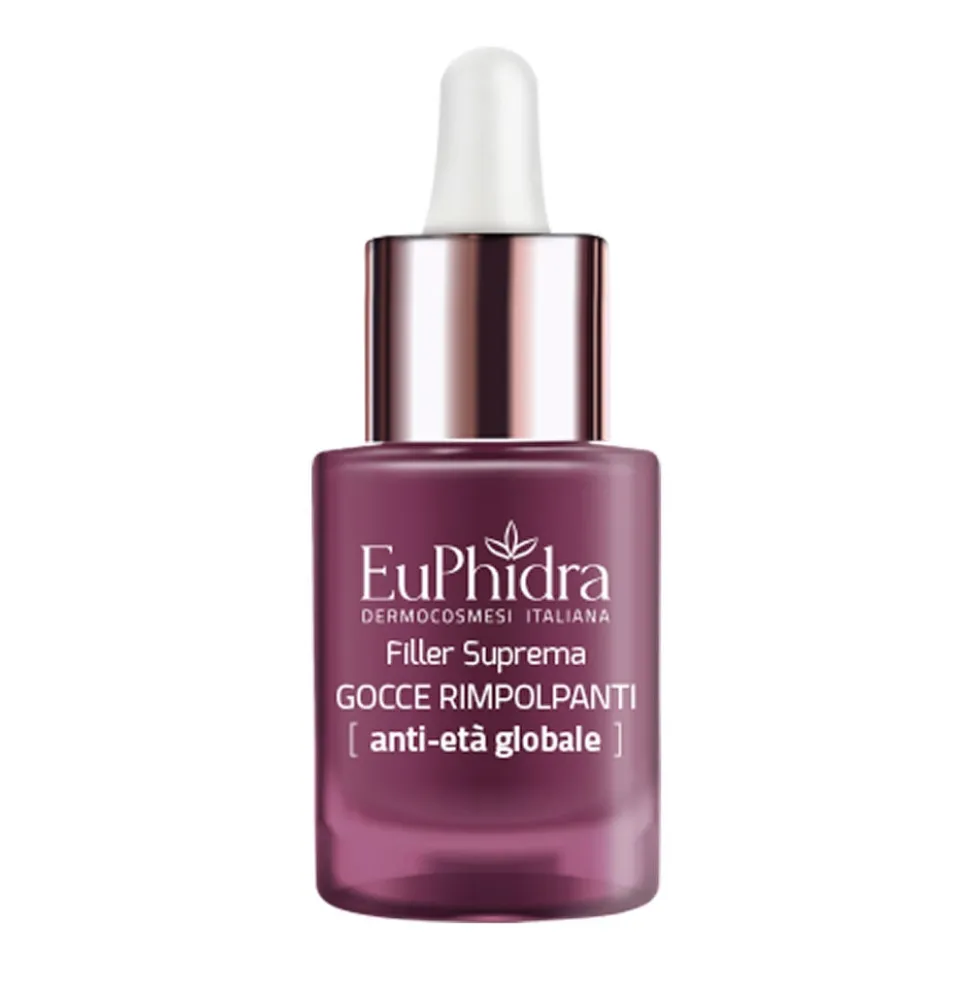 Euphidra Filler Suprema - Gocce Rimpolpanti Viso Collo e Decolleté, 15ml