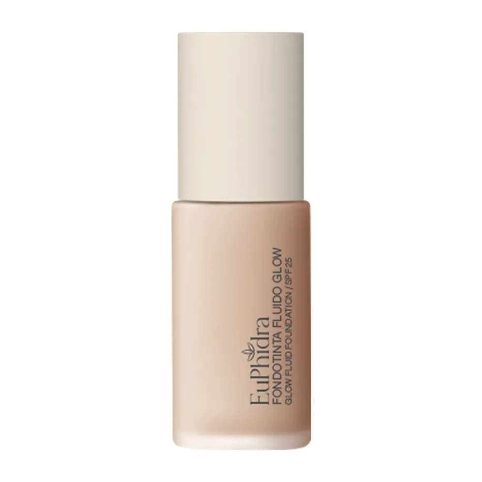Euphidra Fondotinta Fluido Glow con Protezione Solare SPF25 Colore FG03, 30ml