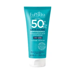 Euphidra Latte Solare Dermopediatrico SPF50+ - Protezione solare per la pelle dei bambini, 50 ml