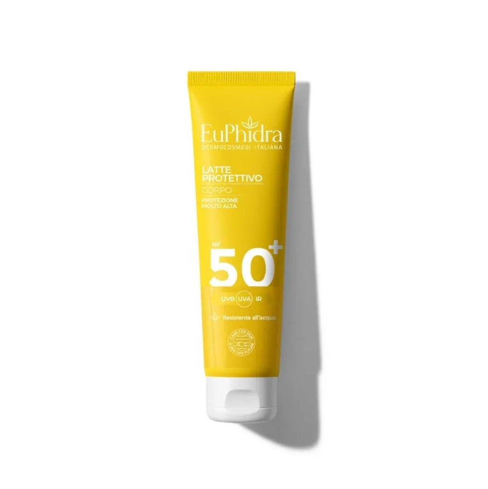 Euphidra Latte solare SPF50+ antiossidante per la pelle sensibile, 100 ml