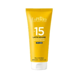 Euphidra Latte Solare SPF 15 - Latte solare antiossidante per la protezione del corpo, 200 ml