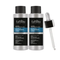 EuPhidra Lozione anticaduta rinforzante uomo - Trattamento contro la caduta, 2 flaconi da 100 ml