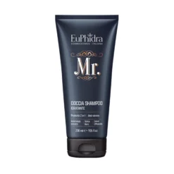 Euphidra Mr. - Doccia shampoo idratante per il corpo e i capelli da uomo, 200 ml