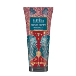 Euphidra Scrub Corpo Bergamotto e Patchouli - Esfoliante per la pulizia profonda della pelle, 200 ml