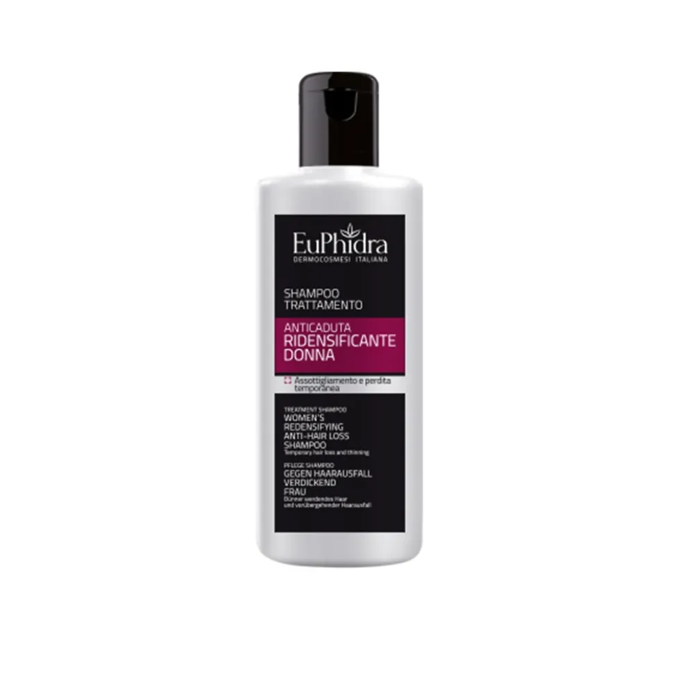 EuPhidra Shampoo anticaduta donna - Shampoo ridensificante per rinforzare i capelli, 200 ml