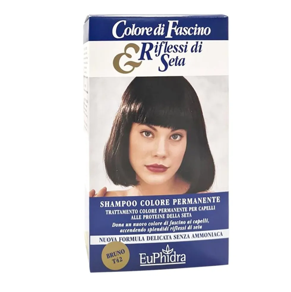 Euphidra Shampoo Colore Permanente 42 Bruno, 120ml