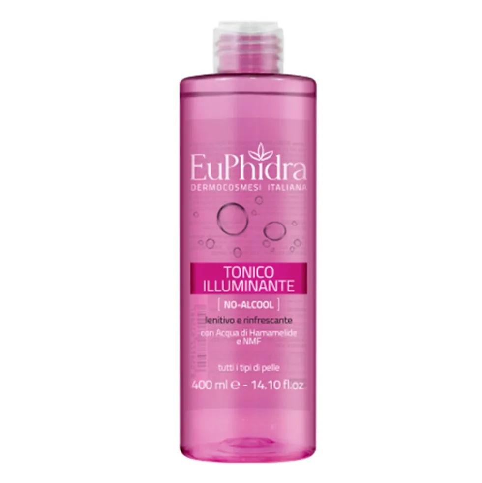 Euphidra Tonico Illuminante Lenitivo E Rinfescante No Alcool, 400ml